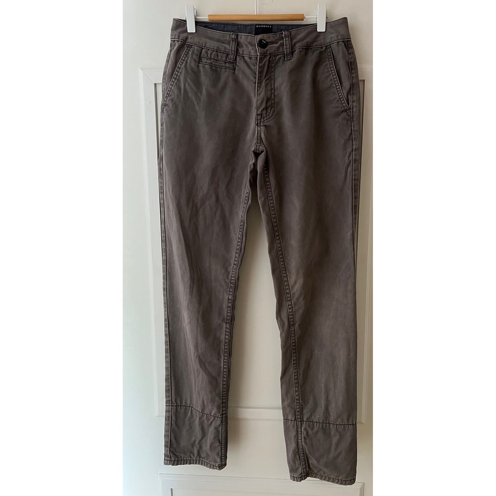 Goodale Mens Straight Leg Chino Pants Charcoal Gray Cotton Designed NYC 30x31x10